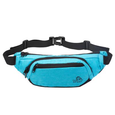 China Wholesale Custom Acceptable Travel Adjustable Sports Belt Fashion Water Proof Logo Canvas Pussy Pack Unisex Waist Bag for sale