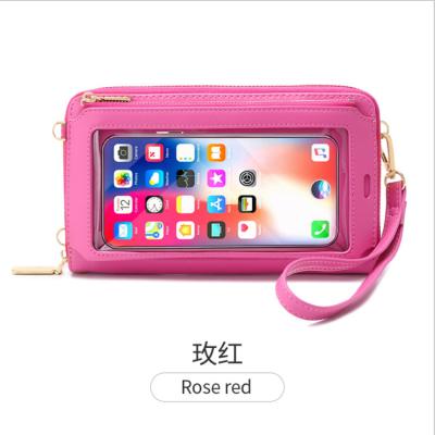 China Wholesale Designer Custom Pu Leather Women Ladies Cross - Body Shoulder Style Mobile Phone Bag New for sale