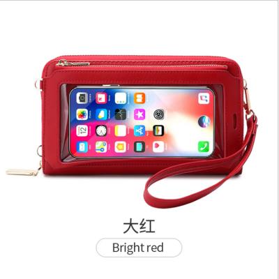 China Best Selling PU Leather Shoulder Phone Cross - Body Fashionable Women Phone Mobile Bag for sale