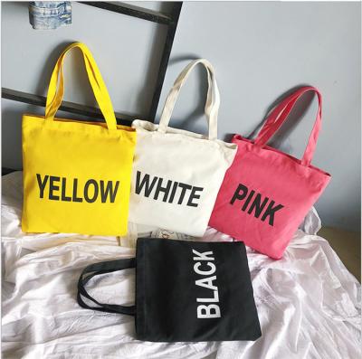 China Custom Logo High Quality Cotton Canvas Large Storage Space New Fashion Women's Tote Bag for sale