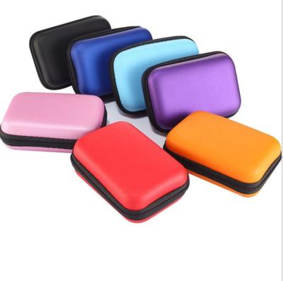 China Tool Packing Factory Price Cheap Color PU Change Bag Mini Earphone Headset Storage Bags Leather Tooling Bags Coin Purse for sale