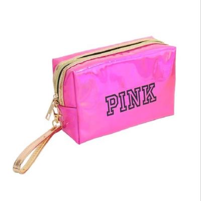 China Waterproof Fashion Laser Cosmetic Bags Women Neceser Make Up Bag PVC Pocket Wash Toiletry Bag Travel Organizer Case for sale