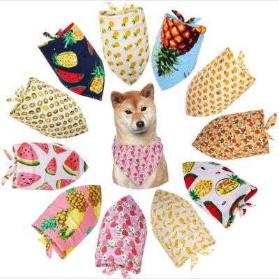 China Viable Wholesale Cute Pet Dog Bandanas Printed Customized Scarf For Boys Girls Adjustable Dog Bandana for sale