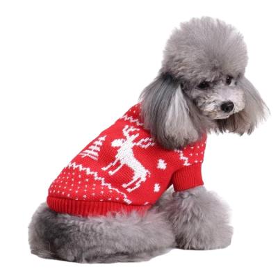 China Sustainable Wholesale High Quality Cheap Christmas Dog Clothes For Dog Winter Clothes for sale