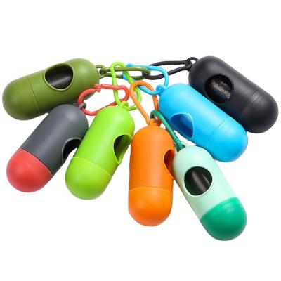 China Recycled Tote And Roll Core Colors Dog Bone Shaped Plastic Dogs Poop Bag Holder Custom Design Pet Poop Bag Holder for sale