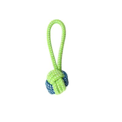 China 2021 Durable Tough For Chewers Aggressive Breed Kit Dog Chew Toys Heavy Duty Dental Rope For Dogs Medium Ball Cotton Rope for sale