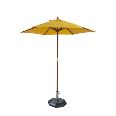 China Modern Custom Outdoor Waterproof Wooden Parasol Umbrella Garden Parasol Wooden Handle for sale