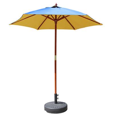 China Modern high quality low price China outdoor umbrella 1.8m 2m with wooden center pole for sale