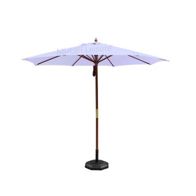 China Outdoor Garden Modern Wooden Upright Umbrella Patio Umbrella 3m Wooden Parasol for sale