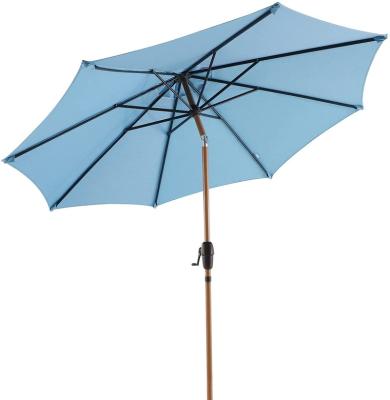 China Modern Wood Patio Umbrellas Outdoor Beach Umbrellas Backyard Sun Parasol Umbrella Outdoor Patio for sale