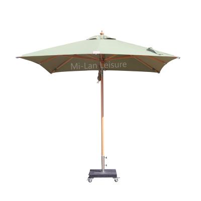 China Modern Outdoor Garden Umbrella Commercial Wooden Parasol Umbrellas For Sale for sale