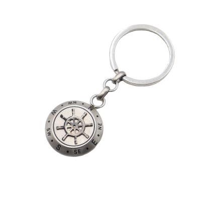 China Souvenir Gifts Promotion Silver Color 50 Years Perpetual Calendar Key Chains Astrology Rings Keychains Super Bag Car Key Rings Gift Pendant Jewelry Holder for sale