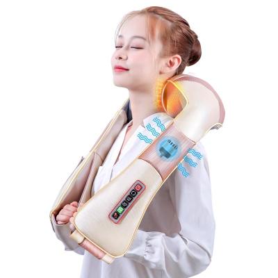 China Body neck and back neck deep cordless massager neck tissue machine Shiatsu massage cervical shawl for sale