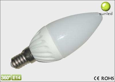 China E14, E27, E12 3W 2800K - 6500K Dimmable glass Led Candle Light Bulbs for sale