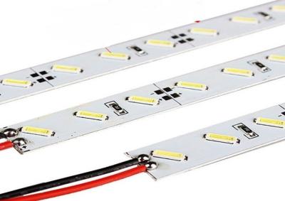 China 72leds Rigid Led Strip lights 12mm Width PCB SMD LED Strip 7020 for sale