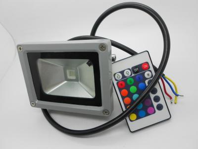 China 10W 85 - 265V Outdoor Led Flood Light Fixtures RGB Type With Controller for sale