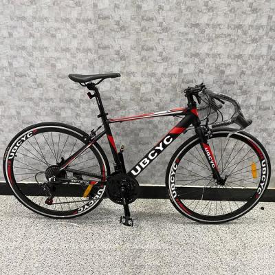 China 2021new road bike 700C full carbon roadbikes full steel racing wheel 14 speed 14 speed steel frame sport cycle for man for sale