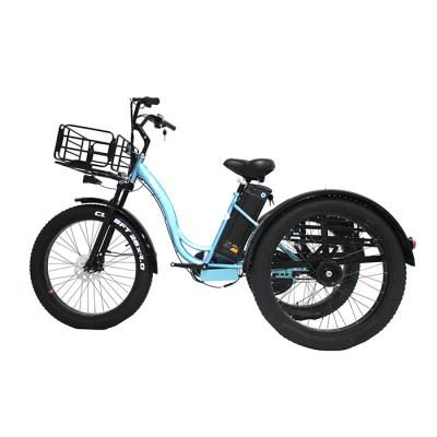 China Adult Cargo 48V 500W 3 Wheel Powerful Fat Tire E Tricycle Offroad Electric Tricycles With EN15194 for sale