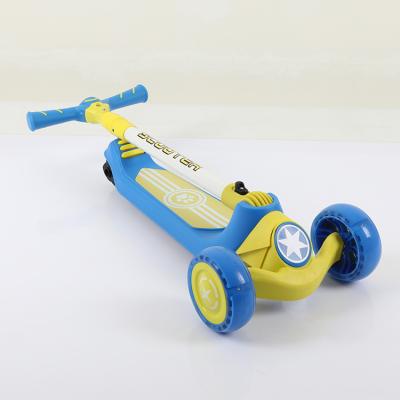 China 3 wheel plastic adjustable electric kids kick scooter foldable for kids toys children sale with environmental material past with kc,en for sale