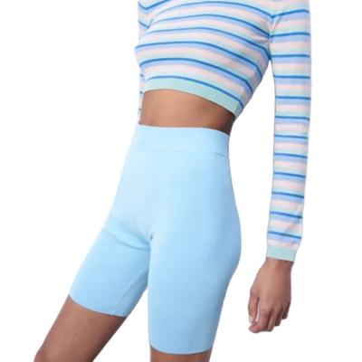 China Anti-wrinkle Factory Wholesale Custom Knitted Shorts Slim Fit Comfortable Sports Organic Cotton Shorts for sale