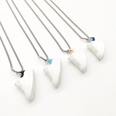 China Eco-Frendly New Fashion Mini 3D Design MCQqueem MCQ Shoes Necklace Chain Pendant Jewelry With Mens Necklace for sale