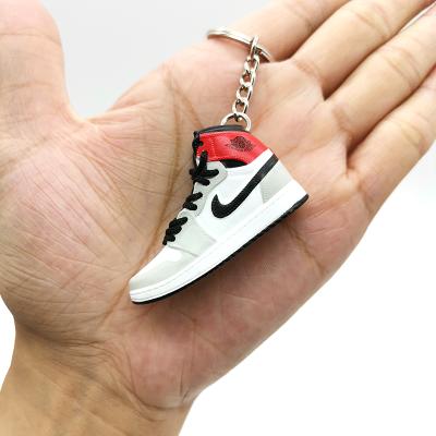 China Eco-Frendly Fashion Made In China Whole Sale Price Promotion Gift Sell 3D Mini Stereoscopic Shoe Keychains Bulk for sale