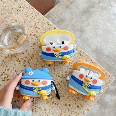 China For Earphone 3D Cartoon Soft Silicone Cases Cute Wireless Earphone Cap Duke Cover Device Earbuds Case for sale