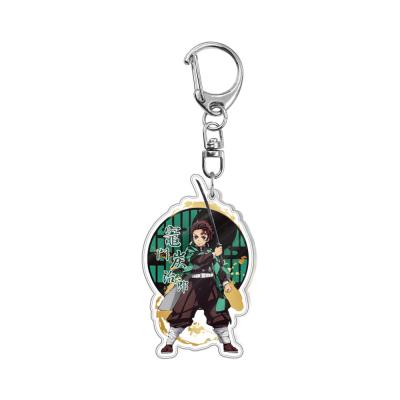 China Super Cute Promotional High End Anime Characters Souvenir Gift/Decoration Gift/Demon Killer Fans School Bag Decoration Charms Acrylic Key Chain for sale