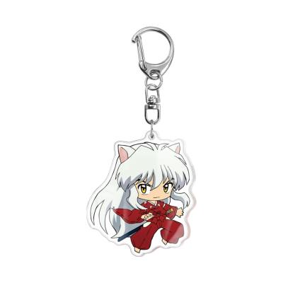 China Promotional Gift/Decoration Gift/2021 Newest OEM Inuyasha Souvenior Anime Characters Lanyard Souvenir Badge Acrylic Key Chain for sale