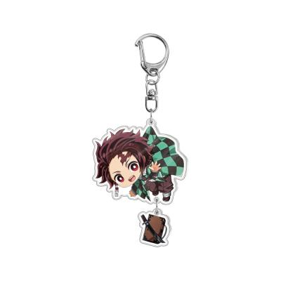 China Promotional Gift/Decoration Gift/Demon Slayer Japan Anime Characters Custom Acrylic Key Chain Souvenir With Cute Key Chain for sale