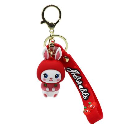 China Eco-Frendly 2021 Promotional Cheap Fashionable Custom Logo 3D Silicon Rubber Key Chain Key Chain for sale