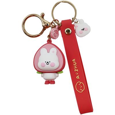 China Eco-Frendly Custom Soft Anime 3d PVC Key Chain Rubber Key Chain Ring for sale