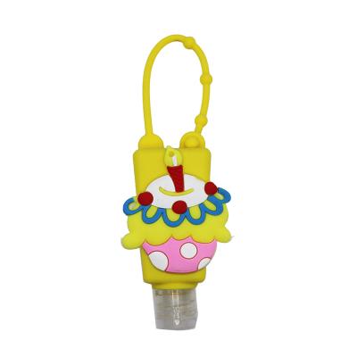 China Promotional 30ml Personal Care Gift Animal Cartoon Silicone Hand Sanitizer Bottle Holder for sale