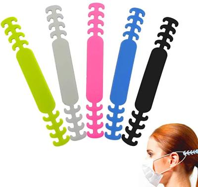 China Custom Soft Silicone Ear Rope Dust Accessories Hang Adjustable Silicone Ear Saver Ties Earring for sale