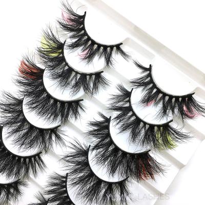 China Long Strip Natural Color Lashes Multi Color Lashes Color Mink Lashes for sale