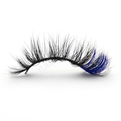 China Natural Long Colored Mink Eyelash Strips Eyelashes Color Mink Eyelash Color Lash for sale