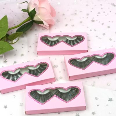 China Long Eyelash Box 25mm Mink Eyelash 25mm Mink Eyelash Natural Pink Wholesale for sale