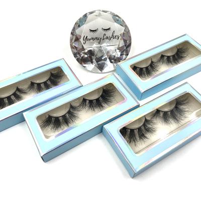 China 2021 new arrivals private label custom 25mm long natural mink 3d lashes 3d mink eyelashes 100% seller with free packaging box for sale