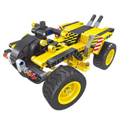 China Mechanical Building Toy QIHUI Engineering Machinery Christmas Gift Baby Building Block Best First Selling Toy for sale