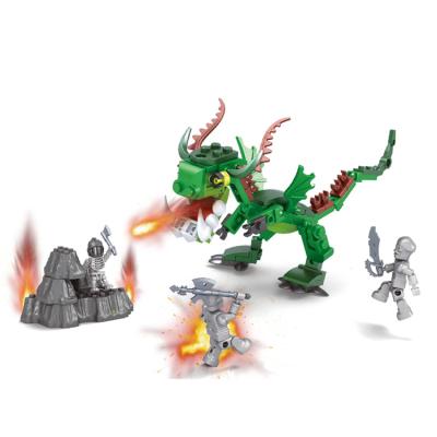 China Construction Toy Architecture Blocks Kids Learning Construction Building Connector Elves Dragon Brick Toy for sale