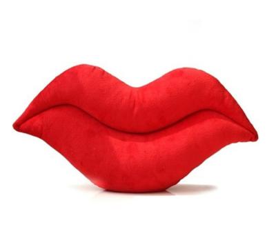 China Gifts or 2017 promotion fashion creative soft lip shaped pillow plush toy for sofa decor for sale