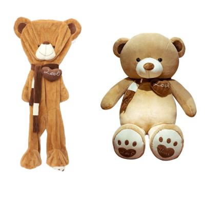 China Cuddly Giant Promotion Long Skin Unstuffed Bear Doll Valentine Gift Soft Plush Toy Gifts Or Toy for sale