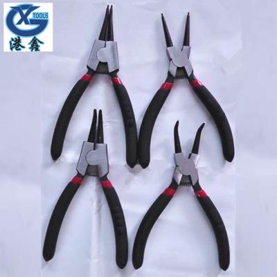 China Straight Outer Internal Bent Nose Circlip Pliers Oil Seal Snap Ring Pliers for sale