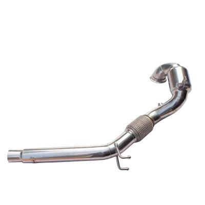 China Automotive Exhaust System High Performance Downpipe For VW Golf MK7/MK7.5 GTI 2.0T 2014-2020 High quality with catalyst Exhaust Downpipe for sale