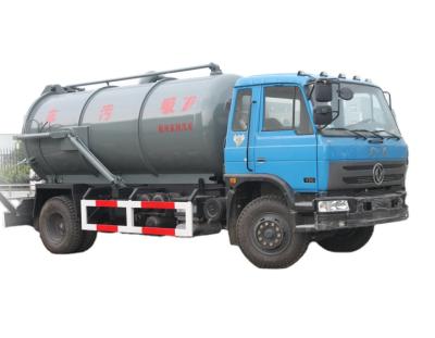 China Q235 Carbon Steel 10cbm Vacuum Suction Tank Truck Sewage Acid / Waste Water Suction Tank Te koop