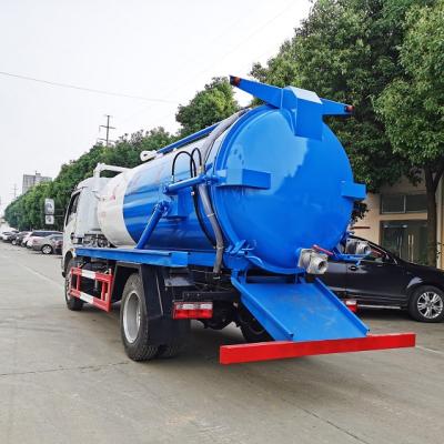 China Q235 Carbon Steel Vacuum Sewage Suction Jetting Sewer Cleaner Sucking Trucks Te koop