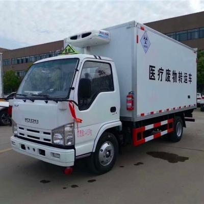 China Japan famous brand 4x2 clinical waste transfer medical disposal shipping van truck with refrigeration function JHW5040XYYQ Te koop