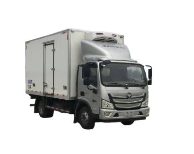 China FOTON Refrigeration Van Truck Meat Hook Freezer Cargo Truck BJ5048XLC-FE for sale