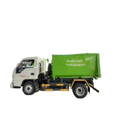 China Factory FOTON 3cbm Hook Lift Bins Garbage Removal Truck for sale