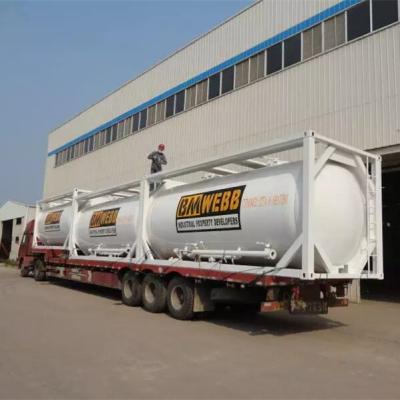 China Cement Powder Bulk Transport Cement Bulk Transport Powder 20ft ISO Tank Container for sale